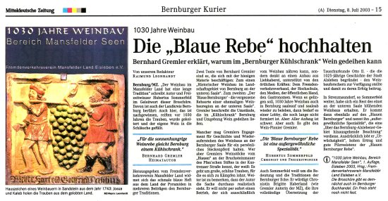 Pressebeitrag MZ